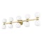 Z-Lite Artemis Vanity, 10-Light, 6.5 In.W x 45 In.L x 10.75 In.H, Modern Gold/Matte Opal 494-10V-MGLD - alternate 3